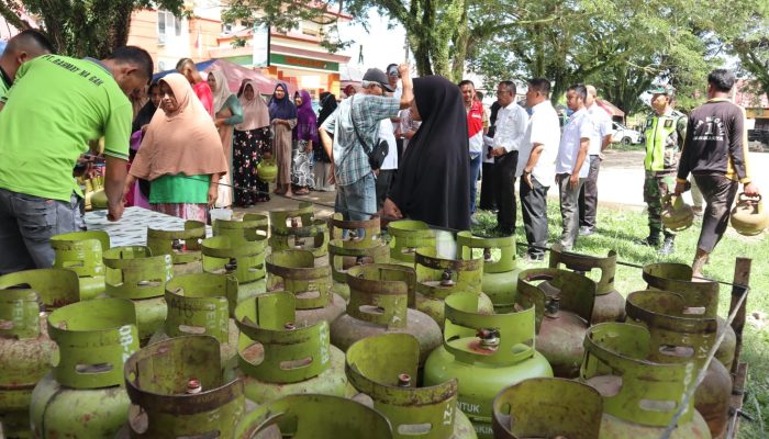 Respon Isu Kelangkaan Gas 3 Kg, Pemkab Pijay Lakukan Operasi Pasar