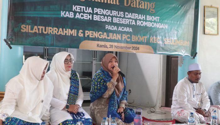 Ketua BKMT Aceh Besar Silahturahmi Perdana Bersama Pengurus dan Majelis Taklim Kecamatan Seulimuem