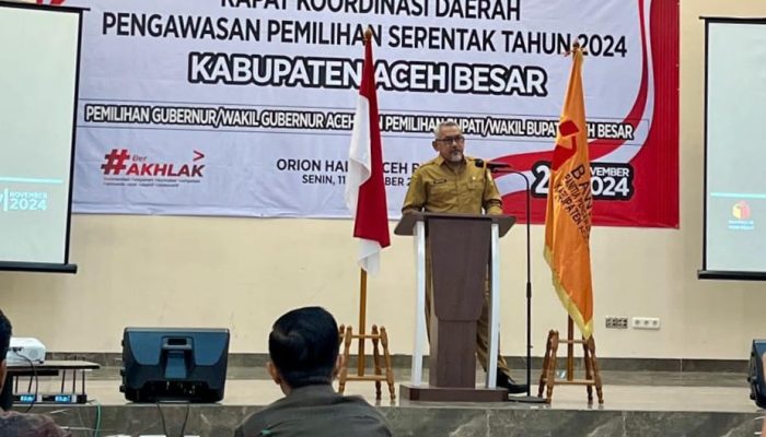 Wakili Pj Bupati, Kaban Kesbangpol Aceh Besar Buka Rakorda Pengawasan Pemilihan Serentak 2024