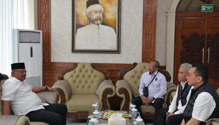 Pj Gubernur Terima Audiensi Tim Desk Koordinasi Pilkada Serentak Kemenkopolhukam di Aceh