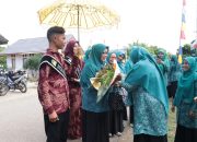 Pj Ketua TP-PKK Aceh Besar Sambut Kedatangan Tim Penilai Gammawar Provinsi di Gampong Kajhu