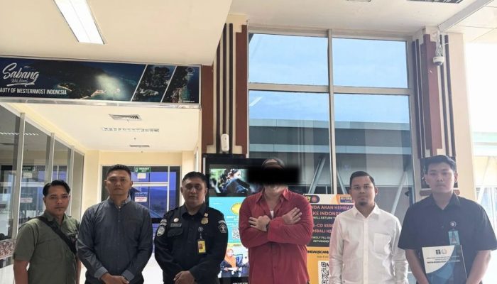 Kantor Imigrasi Kelas I TPI Banda Aceh Deportasi WNA Amerika