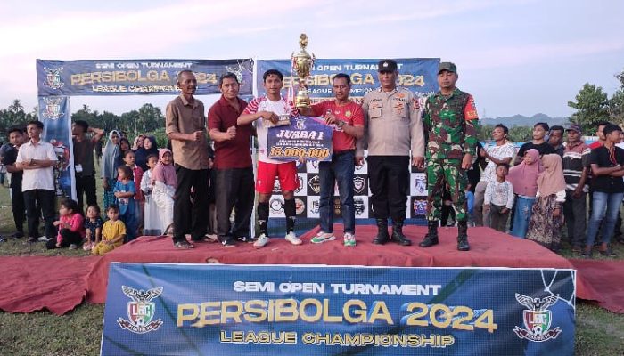 Cot Bayu FC Juara Turnamen Sepak Bola HUT ke-5 Persibolga