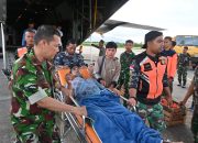 Hercules TNI AU Angkut Bansos, Evakuasi Warga hingga Hasil Pertanian warga Bener Meriah