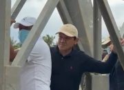 Wagub Aceh Tinjau Progres Jembatan Darurat Awe Geutah Bireuen