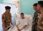 Komandan Misi Perdamaian Kunjungi Prajurit yang Terluka di Lebanon