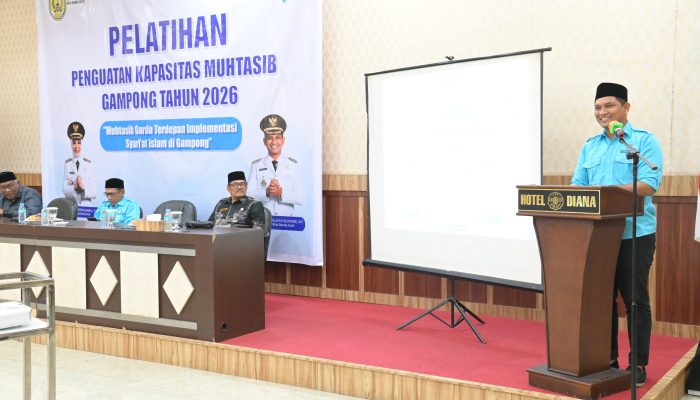 Wakil Wali Kota Banda Aceh Afdhal Khalilullah Buka Pelatihan Penguatan Kapasitas Muhtasib Gampong 2026