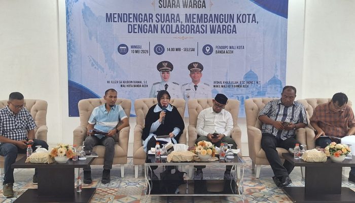 Forum Suara Warga Banda Aceh, 30 Komunitas Hadir Sampaikan Rekomendasi untuk Pemko. Ini Tanggapan Wali Kota Illiza