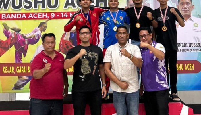 Empat Atlet Wushu Aceh Besar Lolos PORA, Dua Raih Medali Emas di Pra Kualifikasi