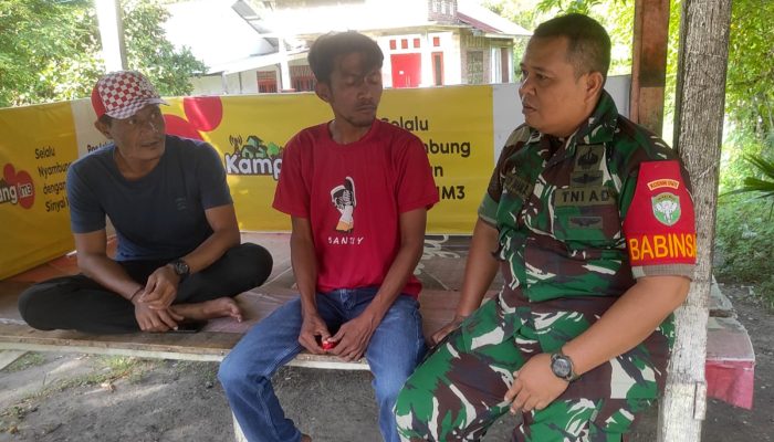Jalin Komunikasi, Babinsa Gampong Kueh Serap Aspirasi Warga