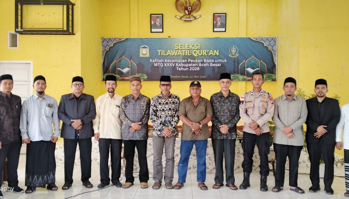 Peukan Bada Bina Calon Kafilah MTQ Aceh Besar Lewat Seleksi STQ Kecamatan