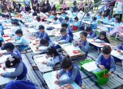 Ratusan Pelajar Ikuti Gampong Seni Edukatif di Kota Jantho