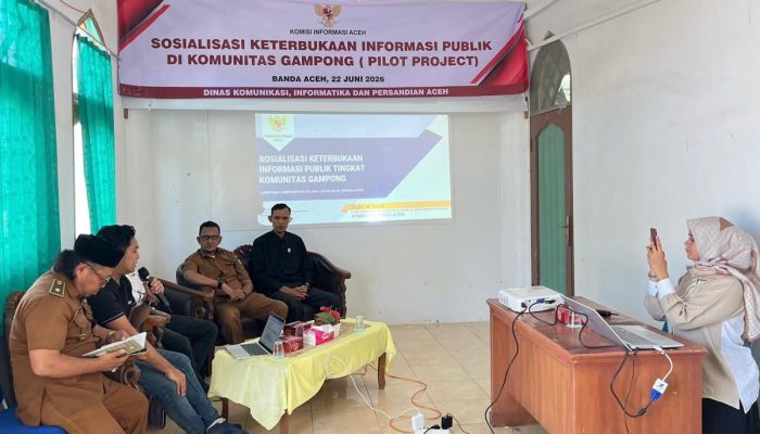 Diskominfotik Banda Aceh Dorong Penguatan PPID dan Website Gampong melalui Sosialisasi Keterbukaan Informasi Publik
