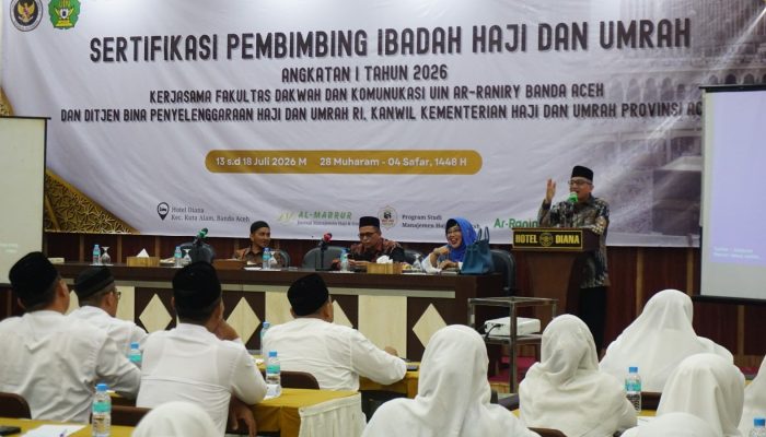 FDK UIN Ar-Raniry Gelar Sertifikasi Pembimbing Haji dan Umrah Angkatan I Tahun 2026