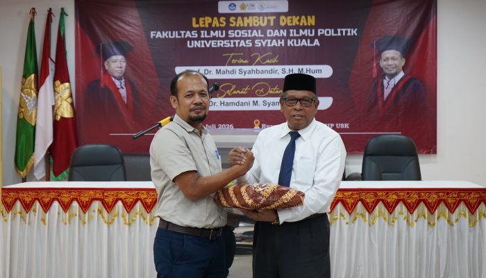 Lepas Sambut Dekan FISIP USK: Tongkat Estafet Kepemimpinan Beralih kepada Dr Hamdani M Syam MA