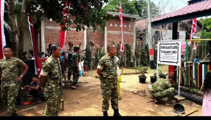 Satuan Keuangan Kodam IM Gelar Baksos Rehabilitasi TK Malahayati