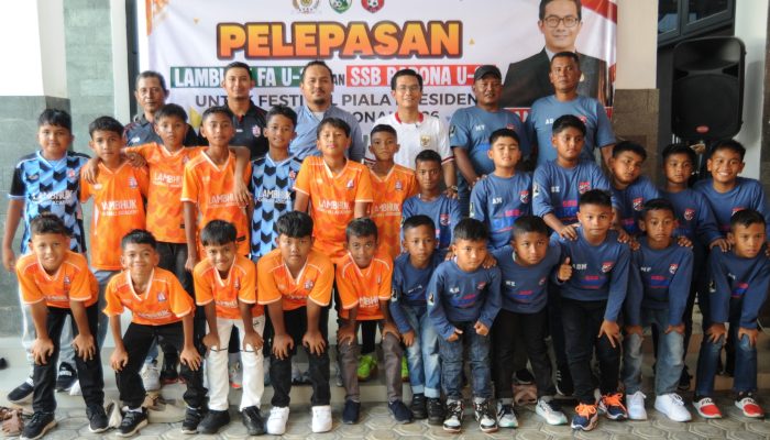Ketua DPRK Banda Aceh Lepas Tim SSB Barona dan Lambhuk FA ke Piala Presiden