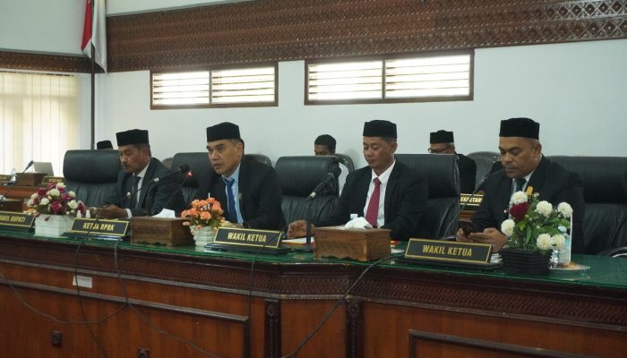 DPRK Aceh Besar Gelar Paripurna Penyampaian Nota Pengantar Raqan Pertanggungjawaban APBK 2025