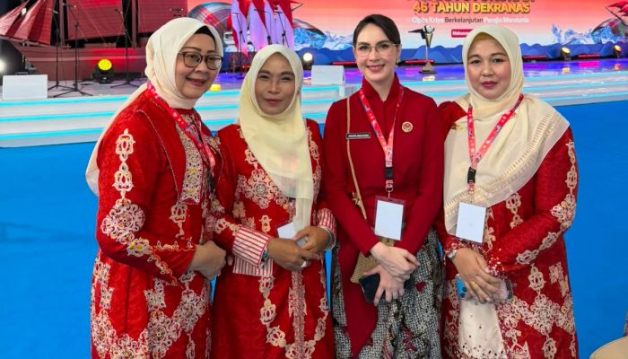 Ketua Dekranas Aceh Besar Rita Mayasari Hadiri Pembukaan HUT ke-46 Dekranas di Makassar