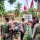 Polisi, TNI dan Satpol PP Ajak Warga Kibarkan Bendera