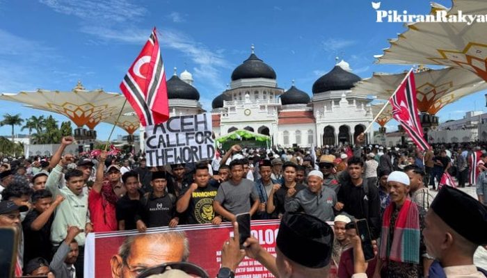 Peringatan Hari Damai Aceh di Masjid Raya Baiturrahman Berakhir Ricuh