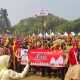 Pramuka Aceh Ikuti Devile Budaya HUT Ke-81 RI di Cibubur.