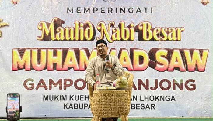 Tausiah Maulid di Tanjong, Tgk Ismail Ingatkan Orang Tua Wajib Tunaikan Hak Anak