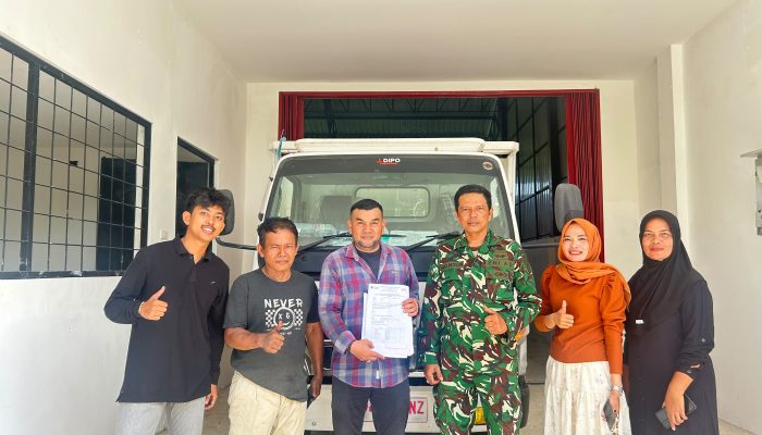 Keuchik Lamkruet Terima Truk Operasional KDMP