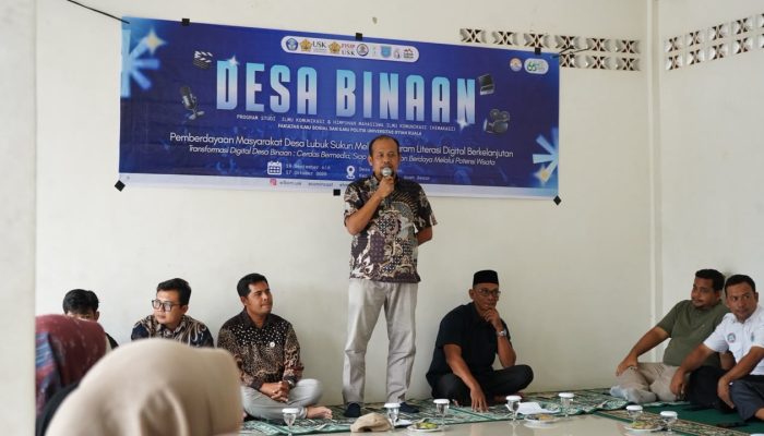 Ilkom USK Buka Program Desa Binaan di Lubuk Sukon, Dorong Masyarakat Cerdas Bermedia dan Kembangkan Potensi Wisata