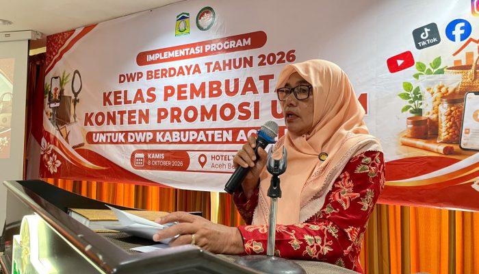 DWP Aceh Besar Tingkatkan Keterampilan Lewat Kelas Konten Promosi UMKM
