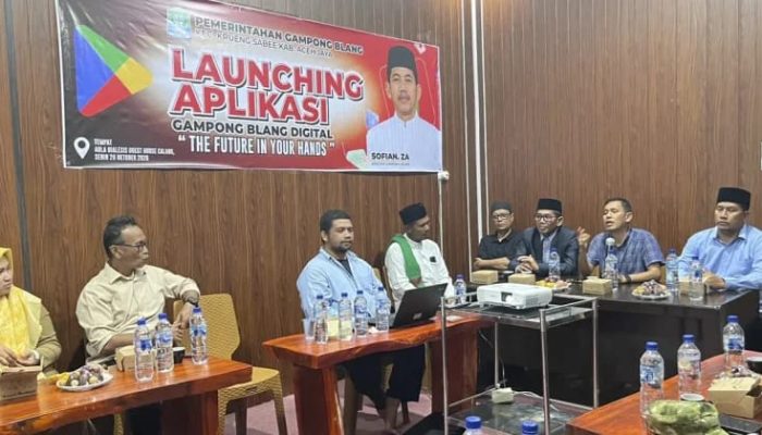 Gampong Blang Aceh Jaya Luncurkan Aplikasi Layanan Administrasi Digital